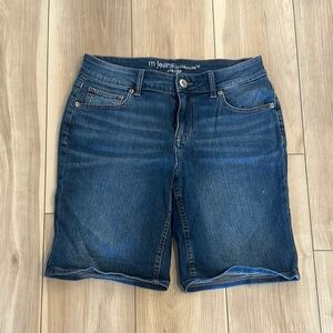 EUC Maurice’s Brand Women's Blue Denim Shorts Size 8 mid-rise stretch